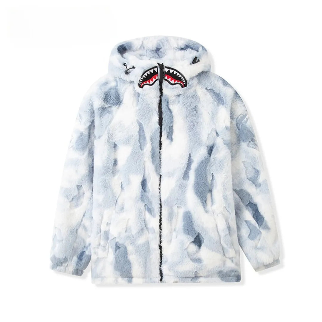 Shark Teeth Fur Jacket