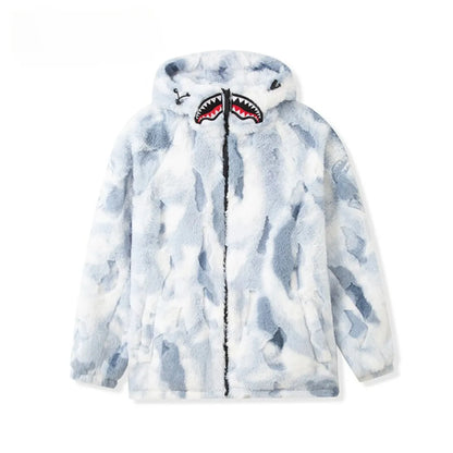 Shark Teeth Fur Jacket