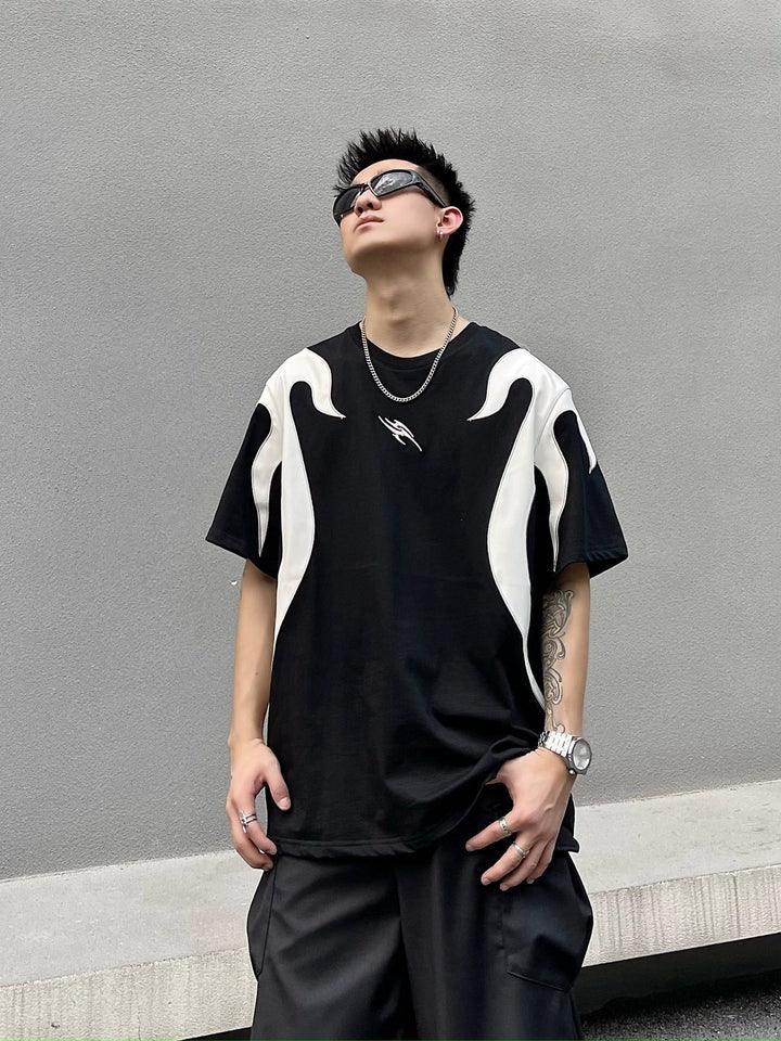 Tribal Spliced T-Shirt - Keystreetwear