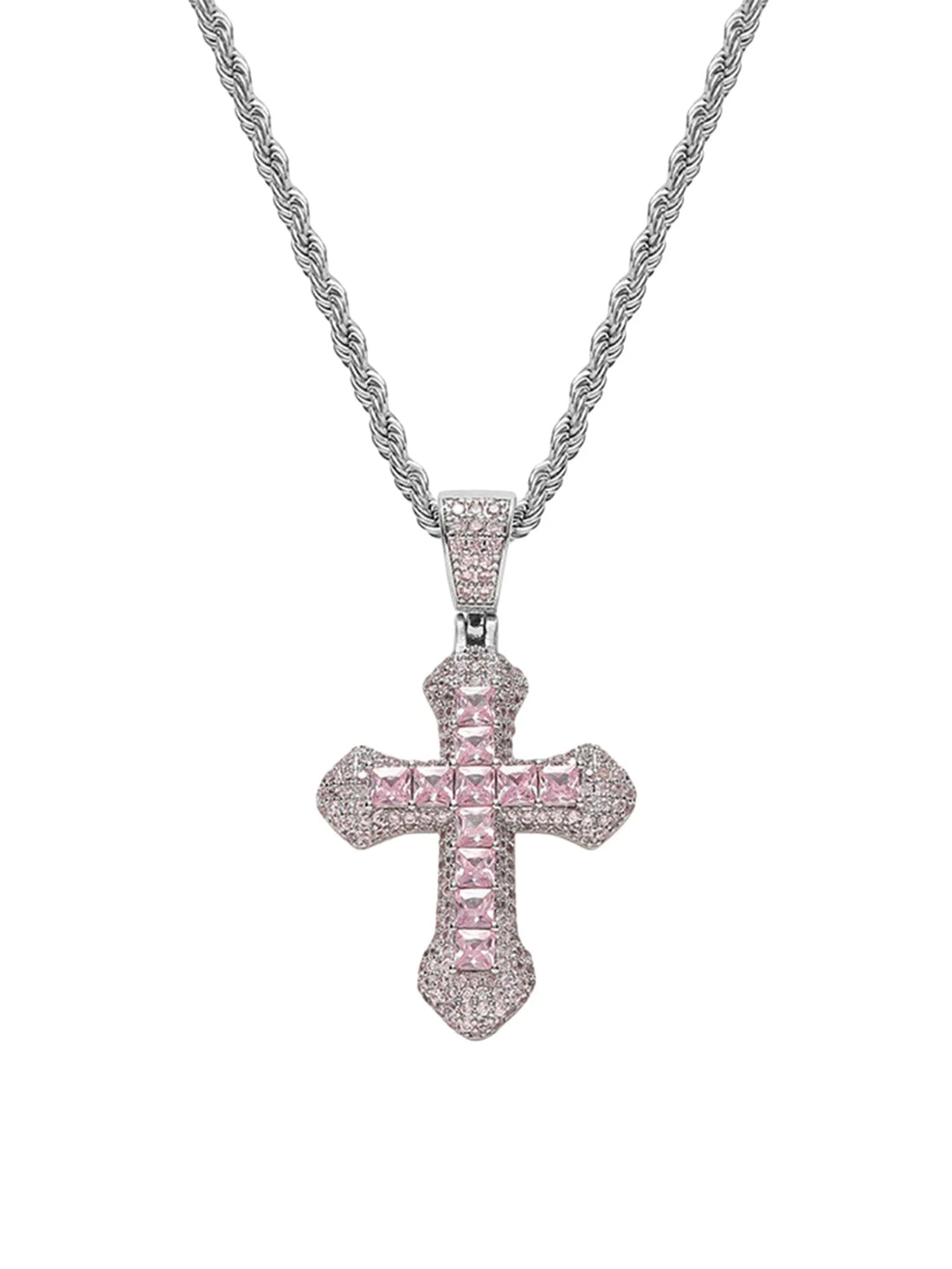 Crucifixion Full Diamond Necklace