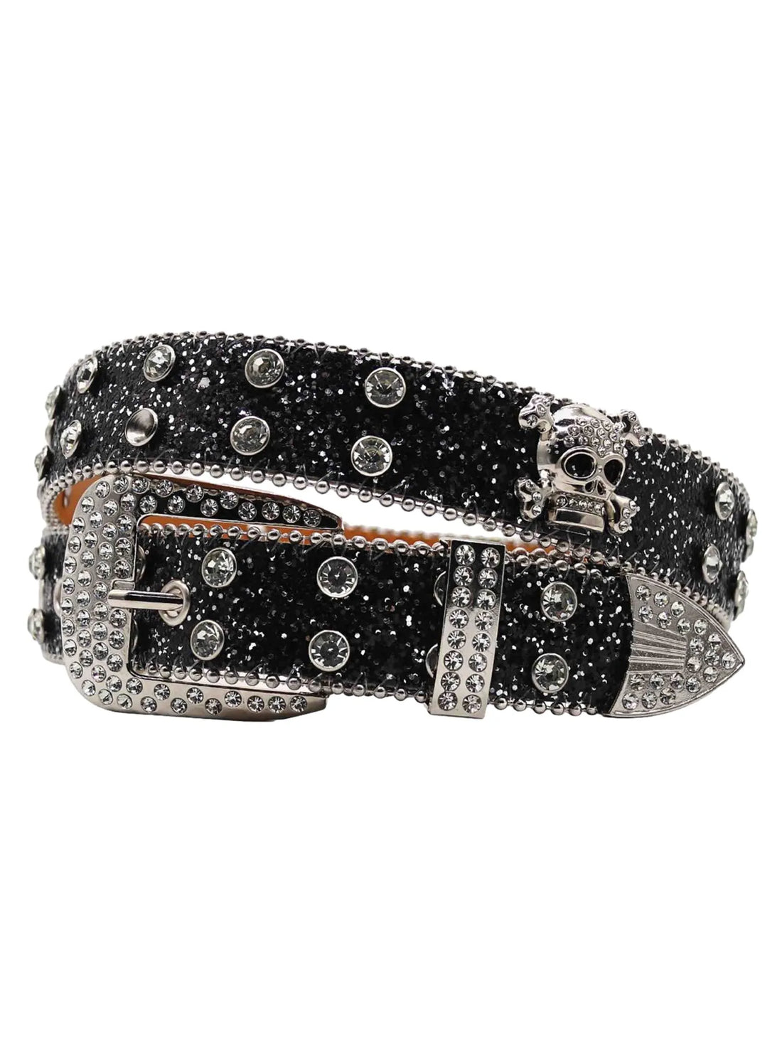 Rhinestone Skully Belt