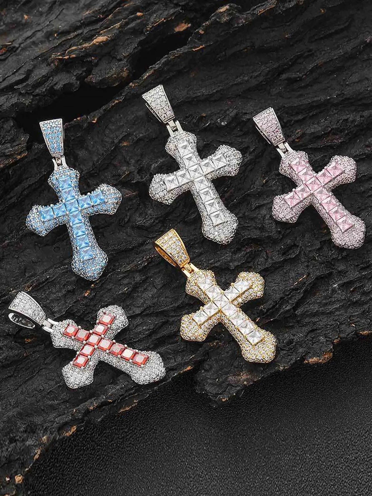 Crucifixion Full Diamond Necklace- Pendant