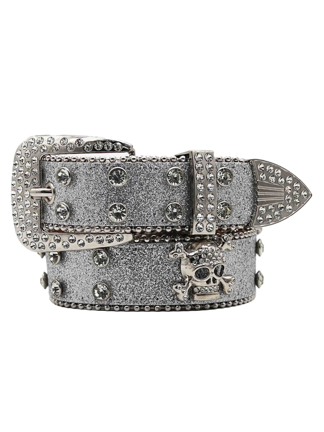 Rhinestone Skully Belt