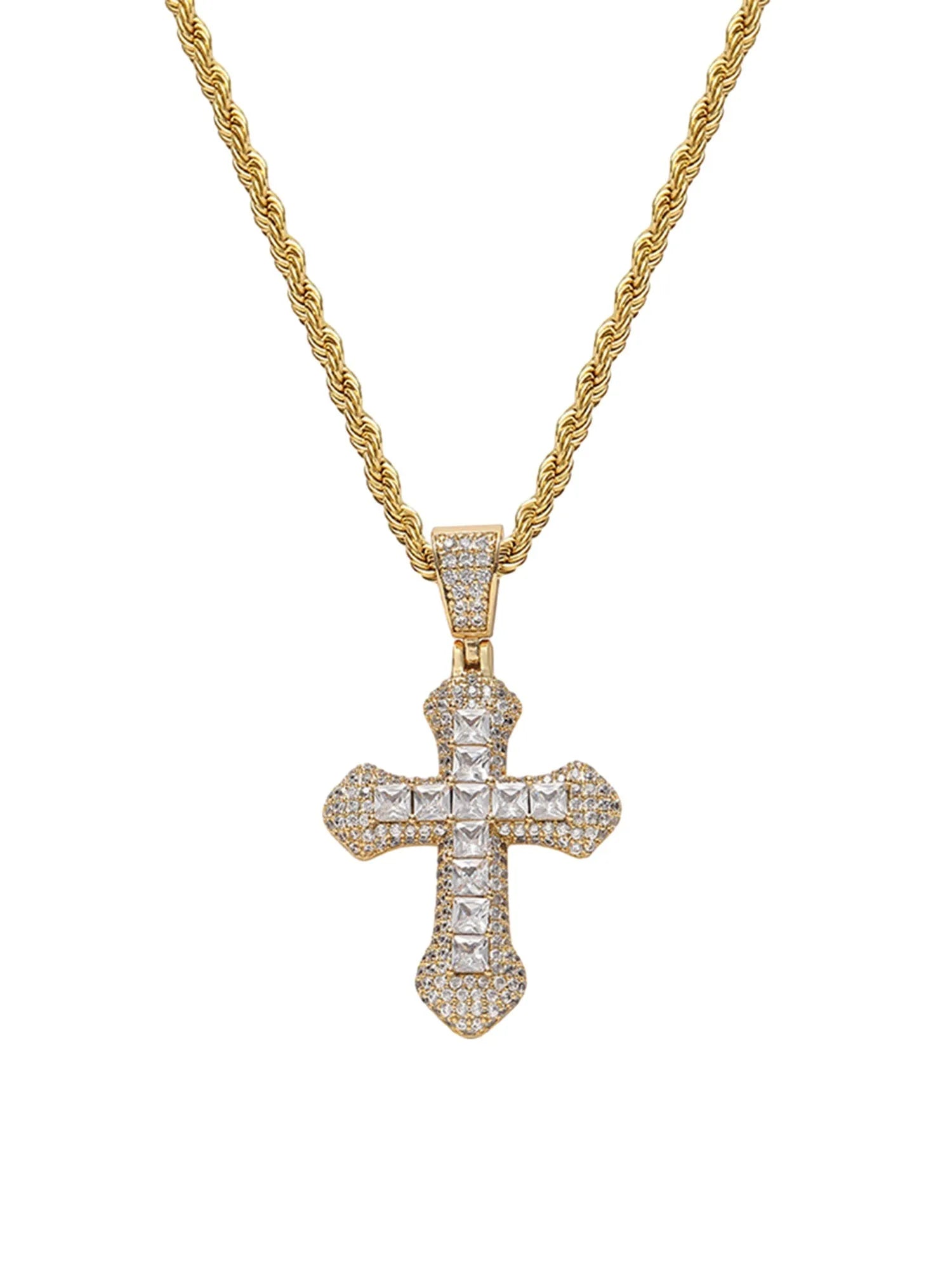 Crucifixion Full Diamond Necklace