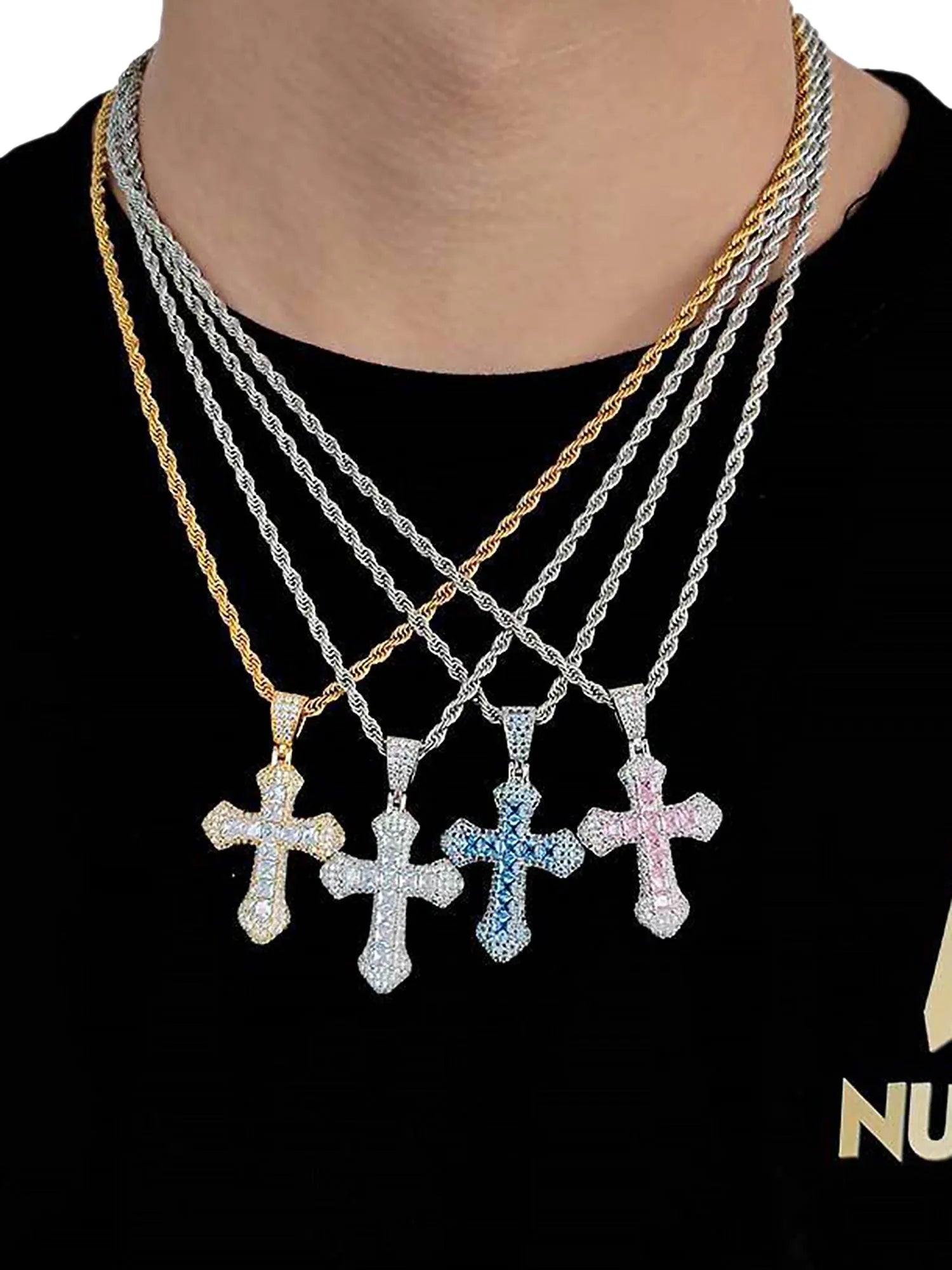 Crucifix Full Diamond Necklace