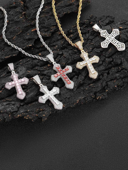 Crucifix Full Diamond Necklace