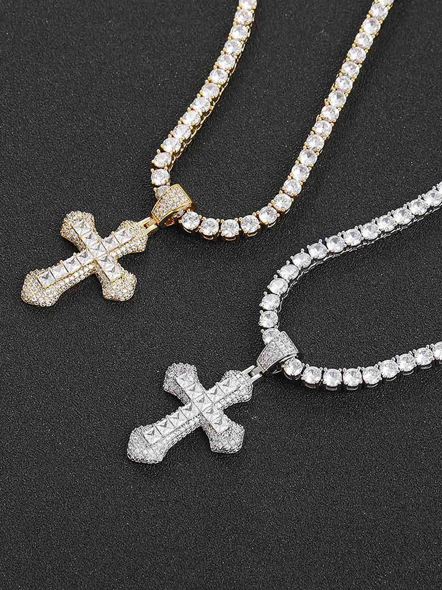 Crucifix Full Diamond Necklace