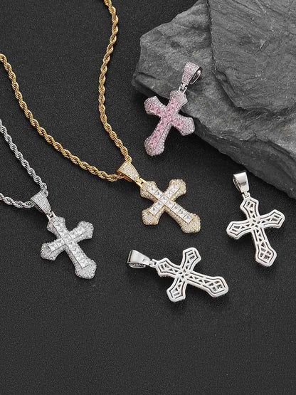 Crucifix Full Diamond Necklace