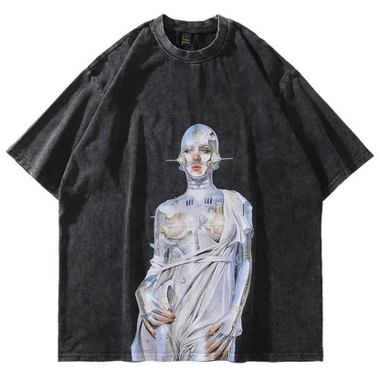 Hajime Sorayama Oversized Cotton T-Shirt