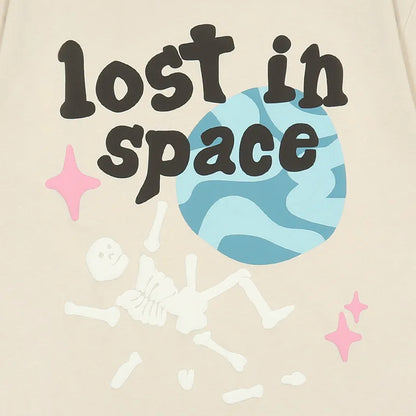 ’Lost In Space’ Graphic Print Cotton T-Shirt Tshirt