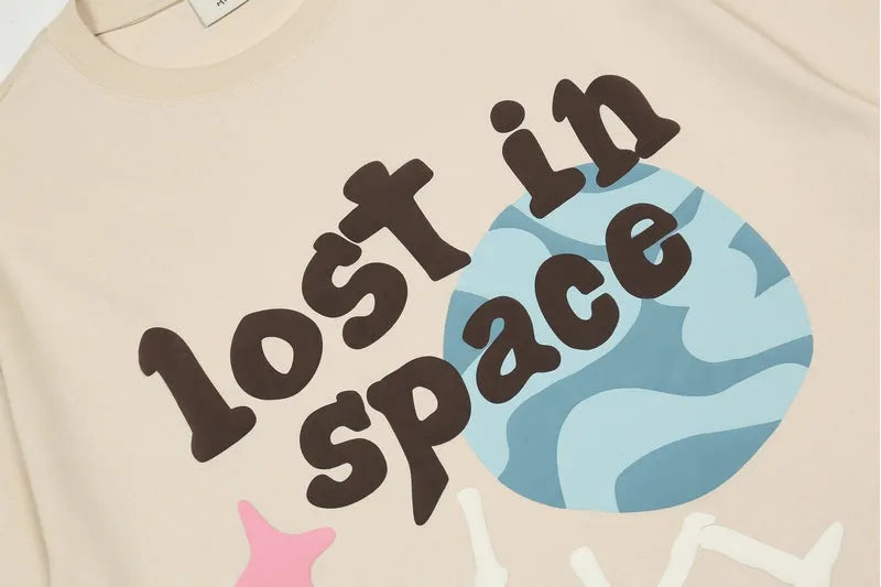 ’Lost In Space’ Graphic Print Cotton T-Shirt Tshirt