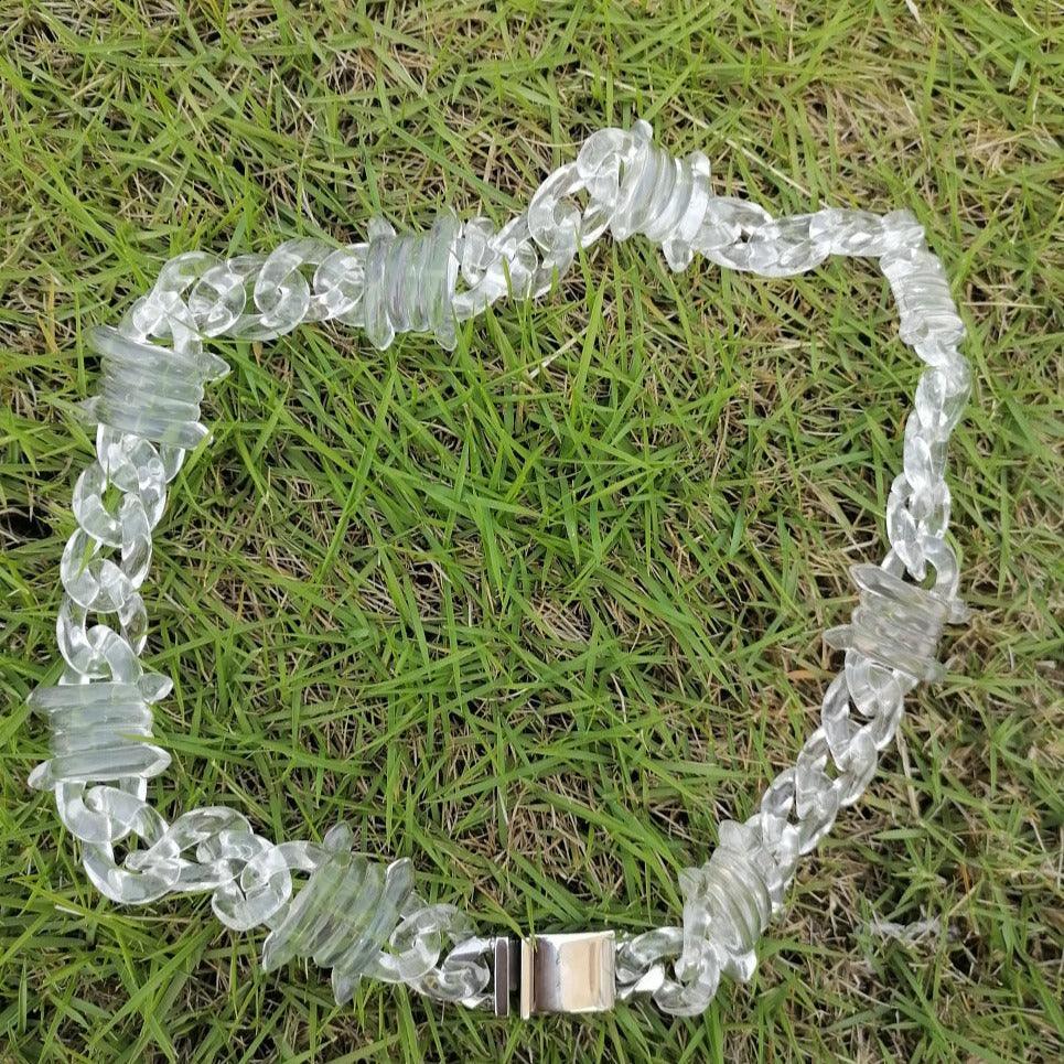 Clear Barbed Wire Necklace - Project Zuki