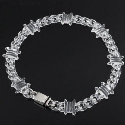 Clear Barbed Wire Necklace - Project Zuki