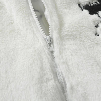 Cozy Cross Rabbit Fur Coat 