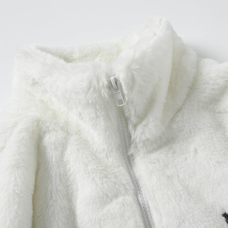 Cozy Cross Rabbit Fur Coat 