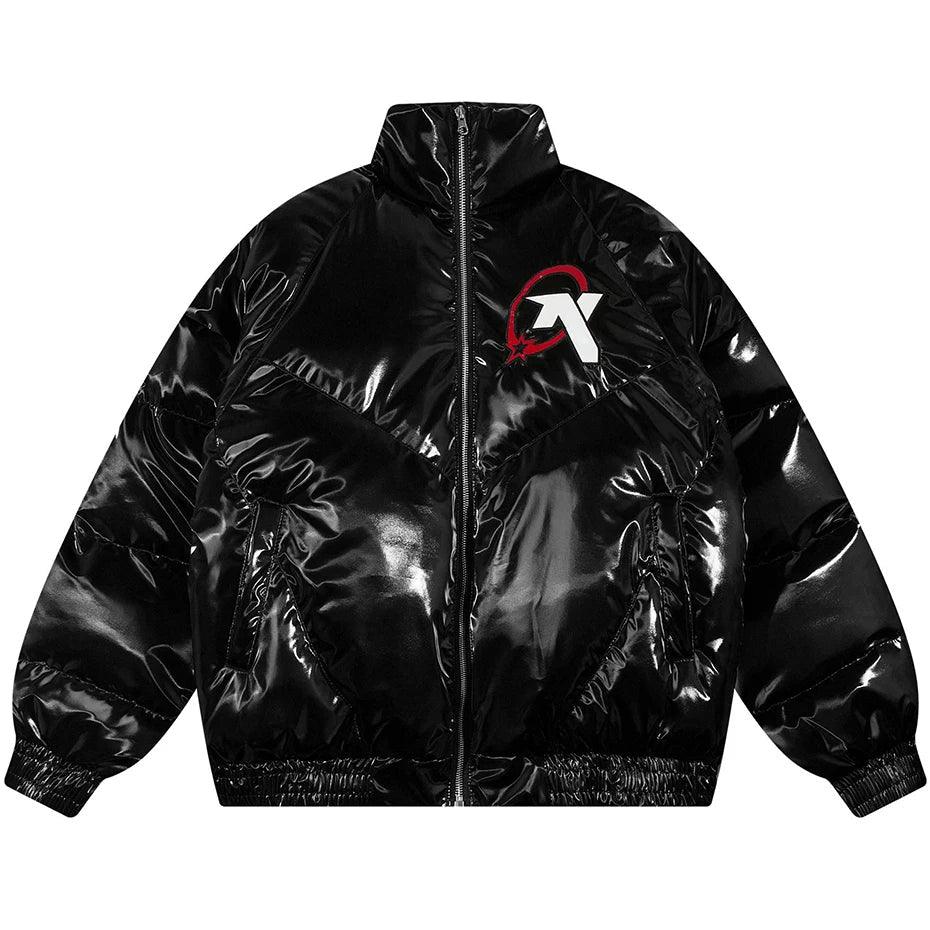 Novame Oversized Puffer Jacket Black - Keystreetwear