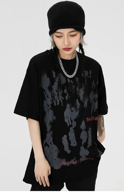 Shadow Realm Oversized Tee - Keystreetwear