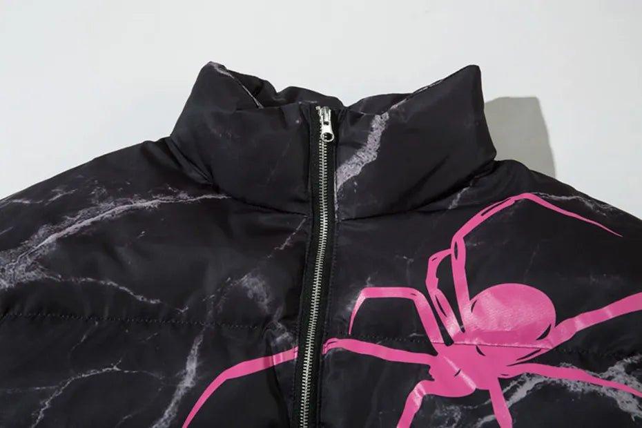 Spider Parka Puffer Jacket - Keystreetwear