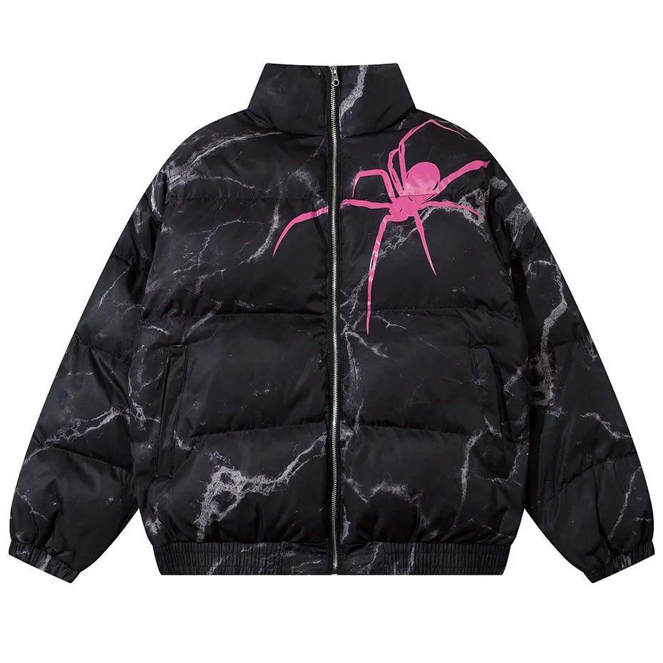 Spider Parka Puffer Jacket - Keystreetwear