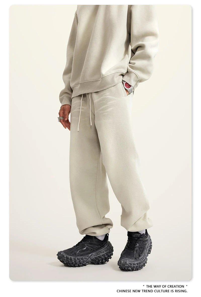 Winter Monkey Washed Fleece Sweatpants - Keystreetwear