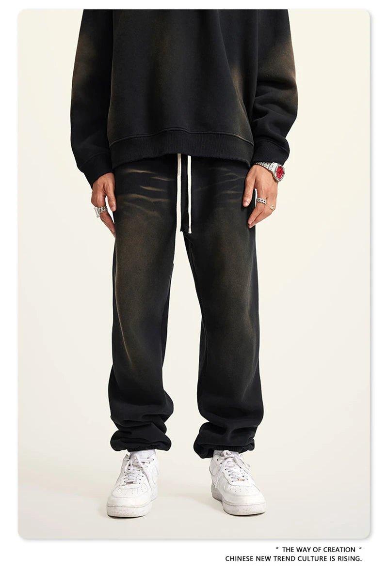 Winter Monkey Washed Fleece Sweatpants - Keystreetwear